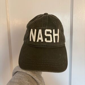 Olive Green 'NASH' Baseball Cap